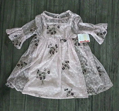 Vestido floral para niña PASTOURELLE BY PIPPA & JULIE NUEVO CON ETIQUETAS Foto 1 de 4