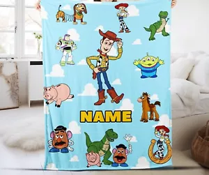Custom Name Toy Story Blanket - Toy Story Characters Blanket, Baby Blanket , Gif - Picture 1 of 4