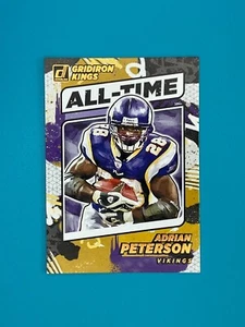 2021 Donruss All-Time Gridiron Kings #AT-8 Adrian Peterson - NFL Trading Card - Picture 1 of 2