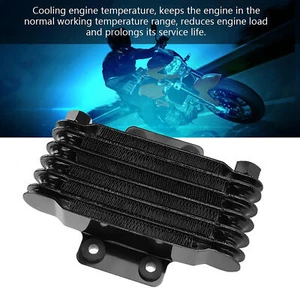 85ml Engine Oil Cooler Cooling Radiator for 100-250 Motorcycle Dirt Bike ATV SHG - Picture 1 of 8