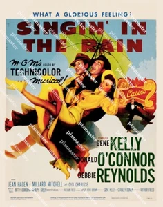 SINGING IN THE RAIN 1952 GENE KELLY 11 x 14 TRUCOLOR LOBBY POSTER LOBBY CARD - Picture 1 of 1