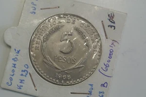 5 PESOS 1968 B FDC  brillant frappe - Picture 1 of 2