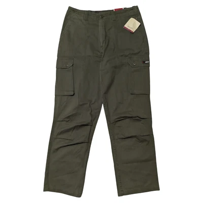 New Vintage Bugle Boy Cargo Pants Mens 34x34 (34x33) Green 90s Y2k Skater NWT - Image 1 of 4