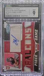 Drake London, 2022 Panini Certified Piece of the Game #6/25 - Bild 1 von 3