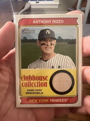 2023 Topps Heritage - Clubhouse Collection Relics #CCR-AR Anthony Rizzo (MEM) - Image 1 of 2