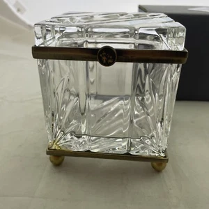 Kastilisches Glas Kristall Sarg Box mit Bronze Hardware Polen OVP - Bild 1 von 12