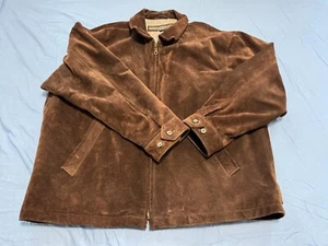 Le Collezioni Structure Mens Jacket XL Brown Quilt Lined Full Zip Leather Jacket - Picture 1 of 10