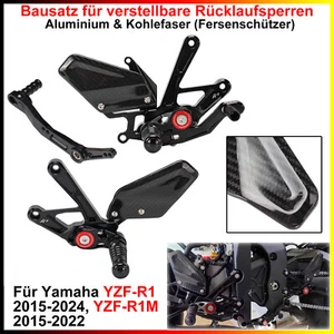 1 Set Ruote Posteriori Regolabili, per Yamaha YZF-R1 2015-2024, YZF-R1M 2015-2022 - Foto 1 di 18