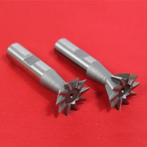 2 Pc 1/2" X 45° & 1/2" X 60° Dovetail Cutter Set High Speed Steel HSS Milling - Picture 1 of 1
