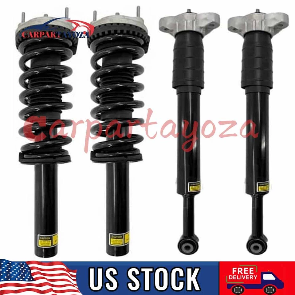 4x Fit Maserati Ghibli S Q4 2014-2019 Amortiguador delantero trasero puntales conjuntos AWD Foto 1 de 4