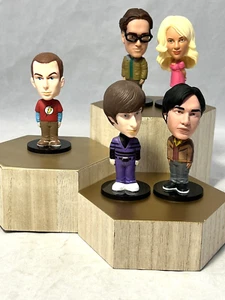 Funko Big Bang Theory Mini Wacky Wobbler Bobble Head Set Sheldon Penny Raj 2013 - Picture 1 of 15