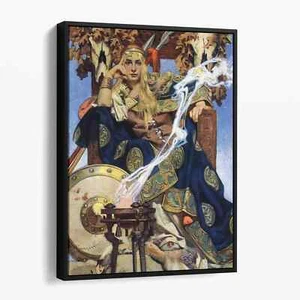 Queen Maeve (1907) by Joseph Christian Leyendecker Canvas Print Wall Art - Picture 1 of 7