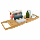 Bathtub Caddy Bathtub Bamboo Tray Back Spa Bath Scrubber Belts Pad/Tablet Holder