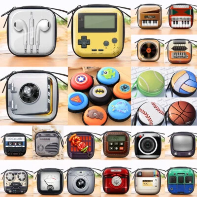 Mini Estuche Protector con Cremallera para Auriculares Monedero Bolsa de Almacenamiento Foto 1 de 4