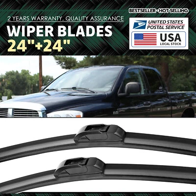 FOR Dodge RAM 3500 02-08 PREMIUM QUALITY SUMMER WINTER WINDSHIELD WIPER BLADES — 第 1/4 张图片
