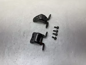 2007-2011 Honda CR-V CRV Front Right Door Hinge Upper Lower Pair Set BROWN OEM - Picture 1 of 19