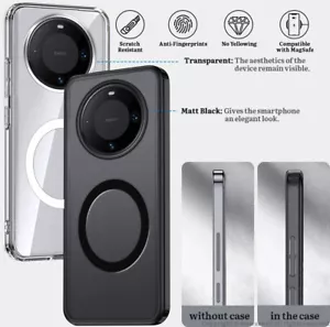 Custodia opaca MagSafe supporto auto antiurto per HUAWEI - Foto 1 di 9