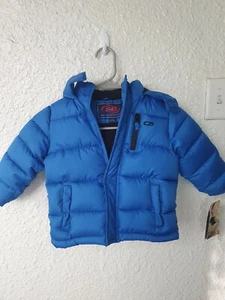 NWOT CB Sports Toddler Boys Hooded Quilted Puffer Coat Grey 2T - Picture 1 of 8