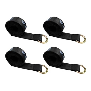 4 Pack 2" x 10' Lasso Strap w/ O Ring Auto Tie Down Wheel Lift Tow Truck Trailer - Foto 1 di 7