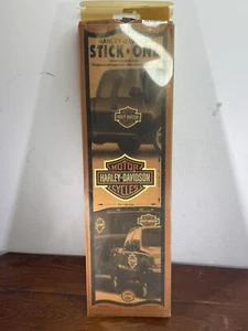 Harley Davidson Signature Stick On 23 X 18” VTG Made In USA Original Box Unused - Picture 1 of 3