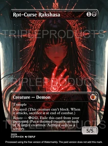 Rotcurse Rakshasa - Anime Waifu High Quality Altered Art Custom Karte - Bild 1 von 2