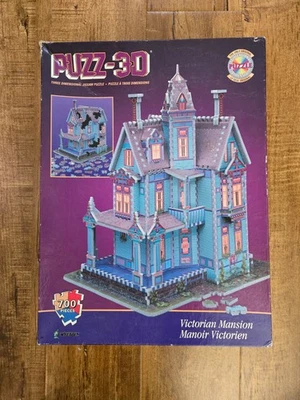 PUZZ 3D Victorian House Fully Dimensional Puzzle 700 Pieces 1994 Gently Used - Image 1 of 4