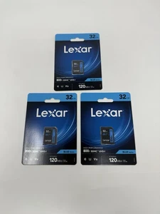 Lexar 32GB High-Performance 800x SDHC UHS-I Memory Card (3-Pack) - Picture 1 of 1