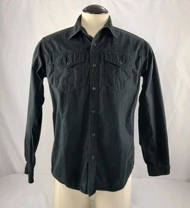 Exofficio Black Snap Front Casual Shirt Size M - Picture 1 of 4