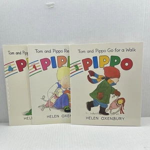 Tom and Pippo HelenOxenbury, Discovery Toys Books 1 3 4 Soft Cover Go For A Walk - Picture 1 of 14