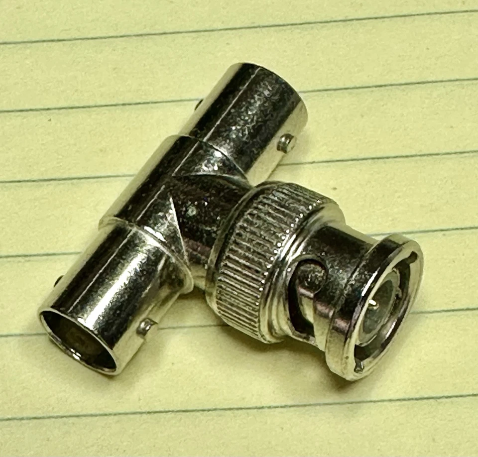 Lot Of 3, BNC TEE 1*Male~2*Female 50 Ohm RF Coaxial Connector (M~2*F) Splitter - Image 1 of 1