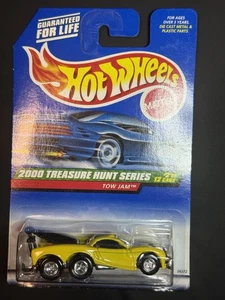 2000 Hot Wheels Tow Jam Super Treasure Hunt #50 2/12 Wheel Car Mattel Die Cast - Foto 1 di 8