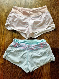 Ivivva by Lululemon Girls 2 pairs athletic Shorts Size 10 - Picture 1 of 2