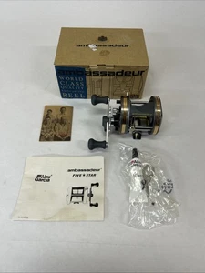 VTG NEW Abu Garcia Ambassadeur ORIG. FIVE STAR Reel in Box First Edition-Sweden - Picture 1 of 16