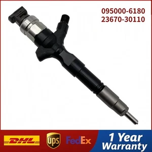 Inyector de combustible diésel 095000-6180 23670-30110 2367030110 para Toyota 1KD-FTV - Imagen 1 de 9