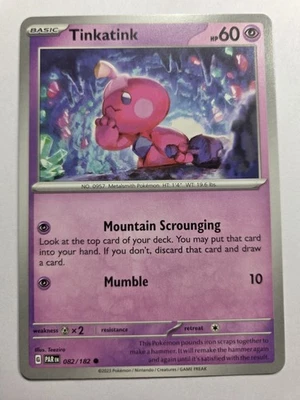 Tinkatink 082/182 PAR SV04: Paradox Rift Common Normal NM Pokemon Tcg - Image 1 of 2