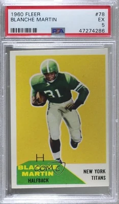 1960 Fleer Blanche Martin #78 PSA 5 Rookie RC - Image 1 of 2