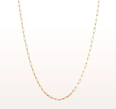 New Aurate New York Medium Paperclip Chain Necklace 18 in Yellow Gold Vermeil - Изображение 1 из 4