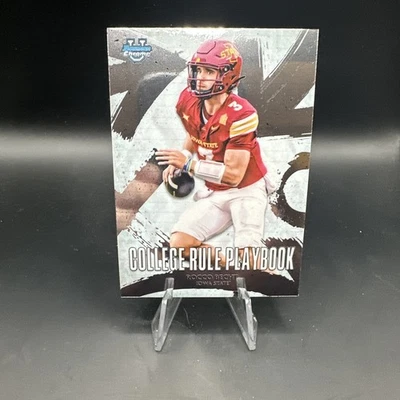 2025 Bowman Chrome U ROCCO BECHT College Rule Playbook #CRP-9 Iowa State - Image 1 of 4