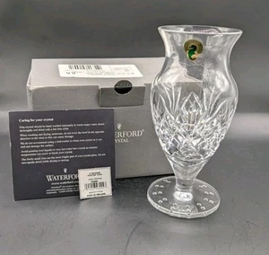 Waterford New In Box Crystal O'Reagan Pattern 7" Footed Pedestal Vase #154086 - Picture 1 of 16
