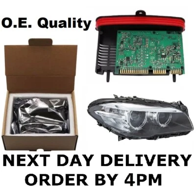 BMW 5 Series F10 F11 LCI Xenon Headlight TMS Module 7355073 7316187 2013-17 - Image 1 of 3