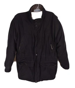 Boston Harbour Coat Parka Jacket Mens XLarge XL Down Filled 6 Pockets Black # - Picture 1 of 12