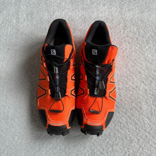 Salomon Boots Mens Size 44 2/3 Orange Speedcross 4 Trail Sensifit Contagrip Hike