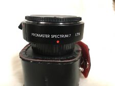 Promaster Spectrum 7 Teleconverter 1.7x for Nikon AF w Black Snap Lens Case