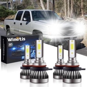 Kit combinado de bombillas de faros LED para Chevy Silverado 1500 2500 HD 2004-2006 - Imagen 1 de 9