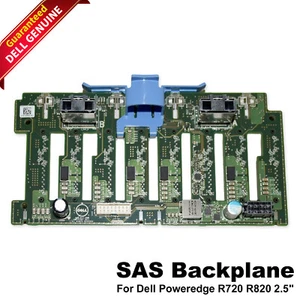 New Genuine Dell PowerEdge R720 R820 2.5" 8 -Bay Hard Drive Backplane Card 22FYP - Picture 1 of 11
