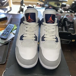 487724-132 Jordan 4 Deep Royal Blue Gr. 9 RAR und gepflegt! OG Box - Bild 1 von 18