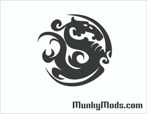 Bitspower Logo Computer PC Case Window Applique Vinyl Decal (Color Choices) - Foto 1 di 3