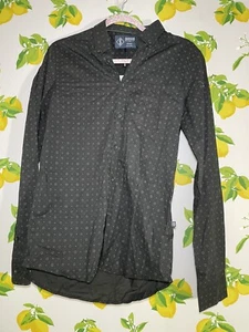 Indigo Star Long Sleeve Shirt Men's S BLACK Button Down Collared - Picture 1 of 5