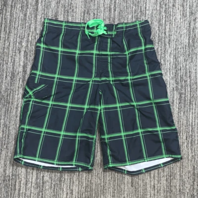 OP. Pantalones cortos de baño para hombre talla mediana ricos negros verdes Foto 1 de 4