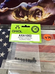 AXIAL AXA1053 Nylon Locking Hex Nut M3 Black 10pc. - Picture 1 of 4